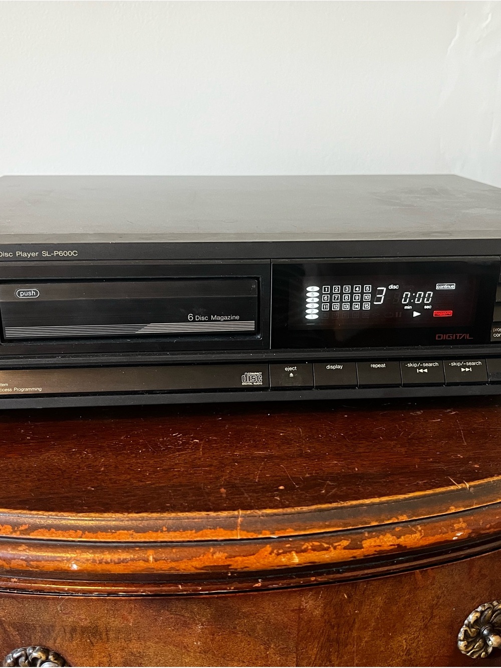 Technics SL-P600C Multi Compact 6 Disk Player Vintage 80’s